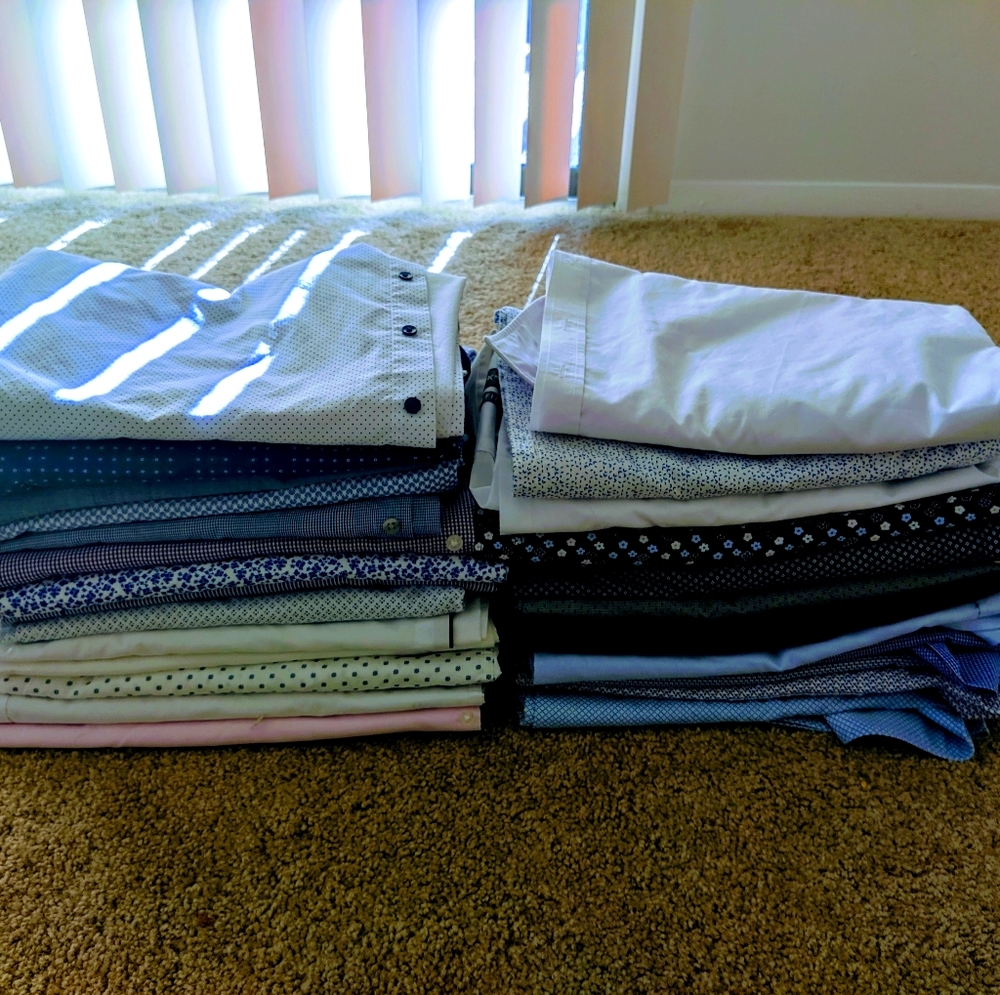 30 men's dress shirt in neutrals